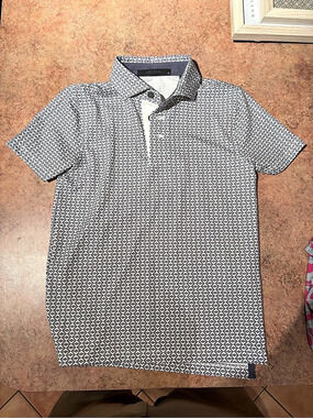 Greyson Echo Falls Short Sleeve Polo boys Gray & White